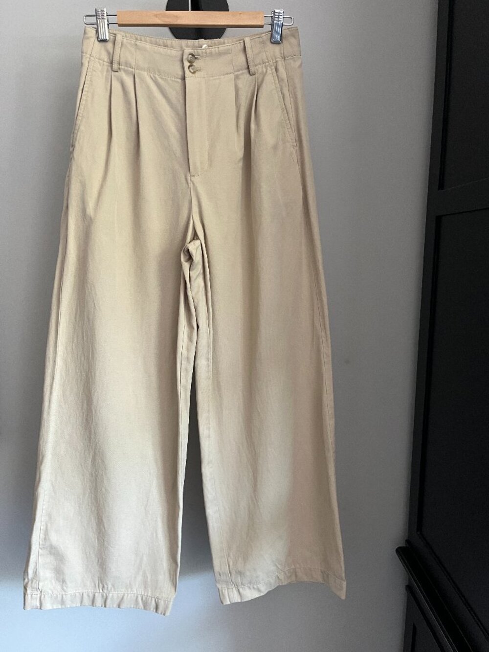 Madewell The Harlow Wide-Leg Pant in Drapey Twill